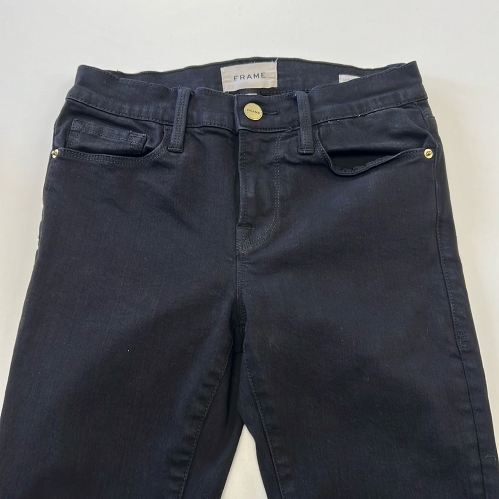 FRAME Denim Black Skinny Jeans
